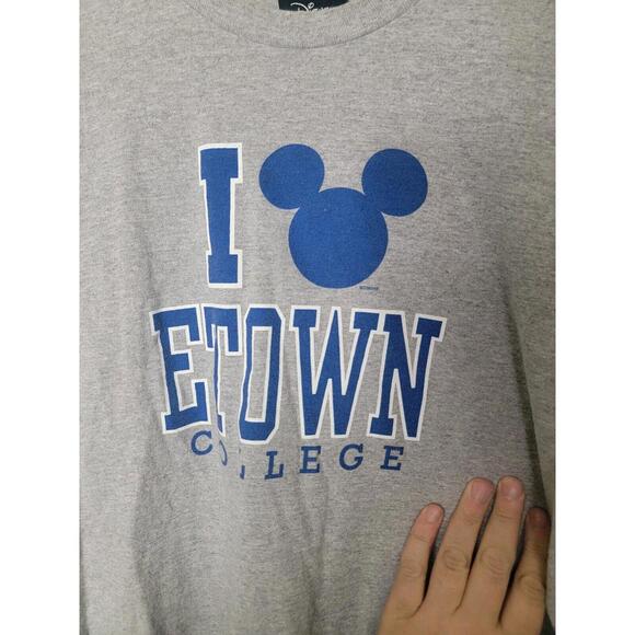 Disney I Love Etown Elizabethtown College Long Sleeve Large - Picture 2 of 6